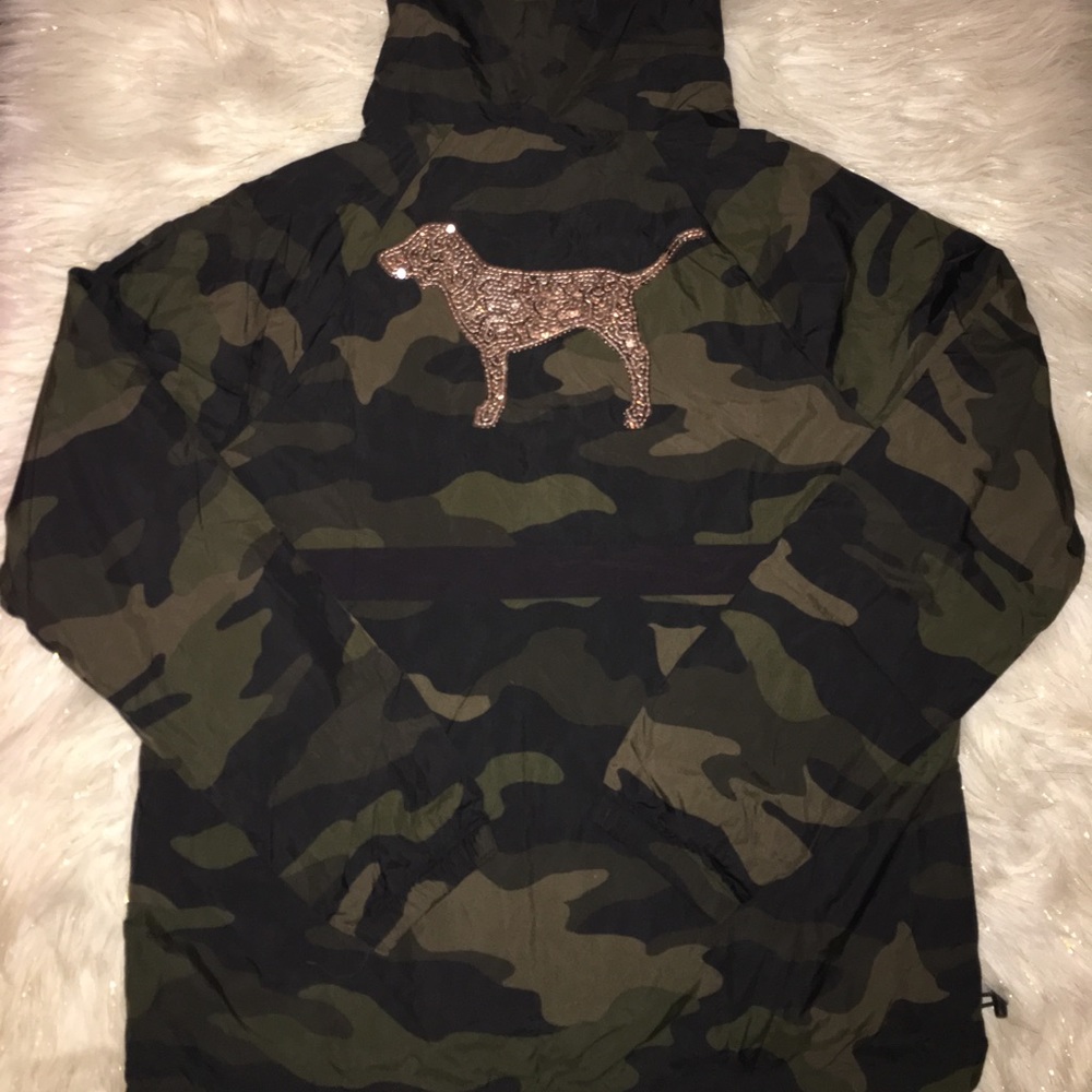 Victoria’s Secret PINK Bling Camo Anorak